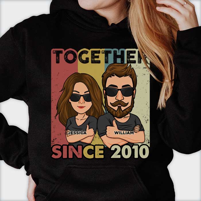 We Have Been Together For Years - Personalized Unisex T-Shirt, Hoodie, Sweatshirt - Gift For Couple, Husband Wife, Anniversary, Engagement, Wedding, Marriage Gift - Image 2