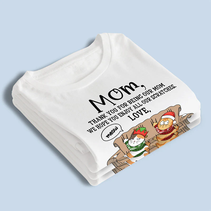 We Hope You Enjoy Our Scratches - Cat Personalized Custom Unisex T-shirt, Hoodie, Sweatshirt - Christmas Gift For Pet Owners, Pet Lovers - Image 3