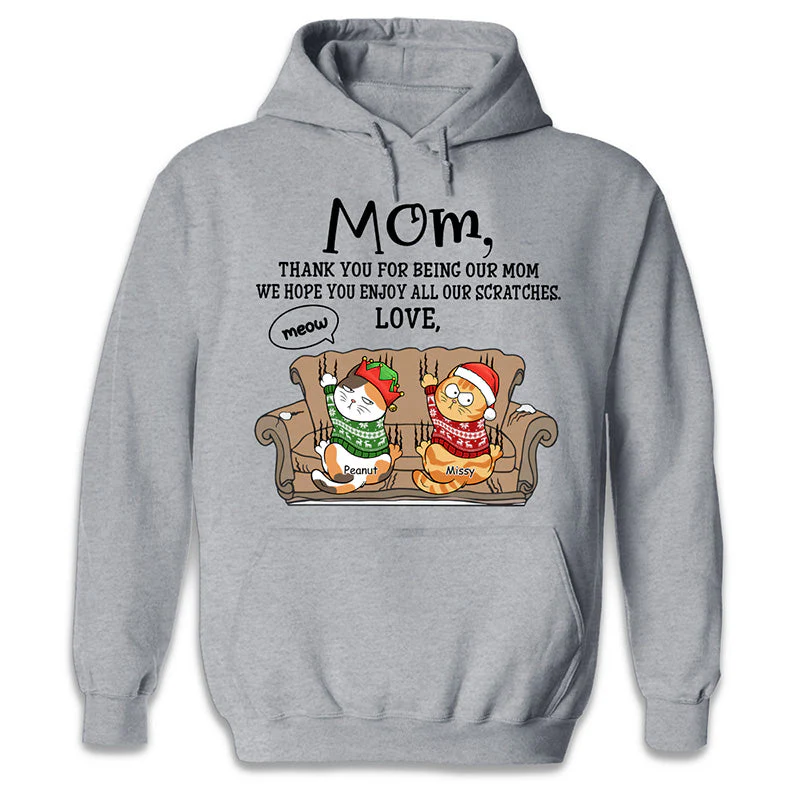 We Hope You Enjoy Our Scratches - Cat Personalized Custom Unisex T-shirt, Hoodie, Sweatshirt - Christmas Gift For Pet Owners, Pet Lovers - Image 4