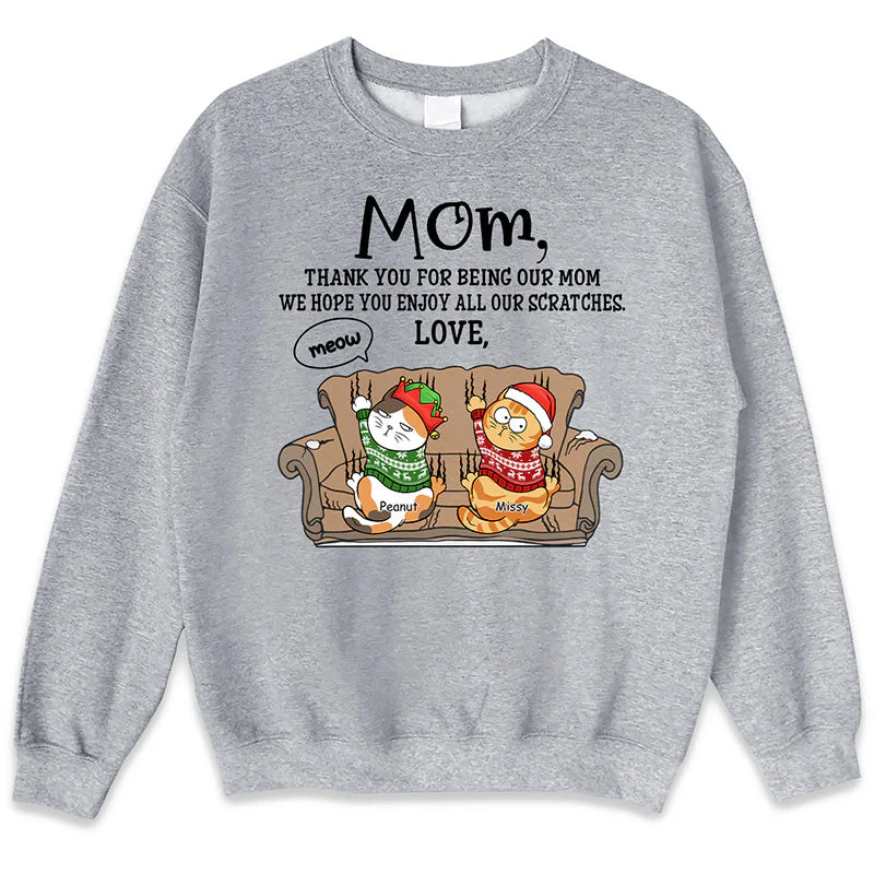 We Hope You Enjoy Our Scratches - Cat Personalized Custom Unisex T-shirt, Hoodie, Sweatshirt - Christmas Gift For Pet Owners, Pet Lovers - Image 5