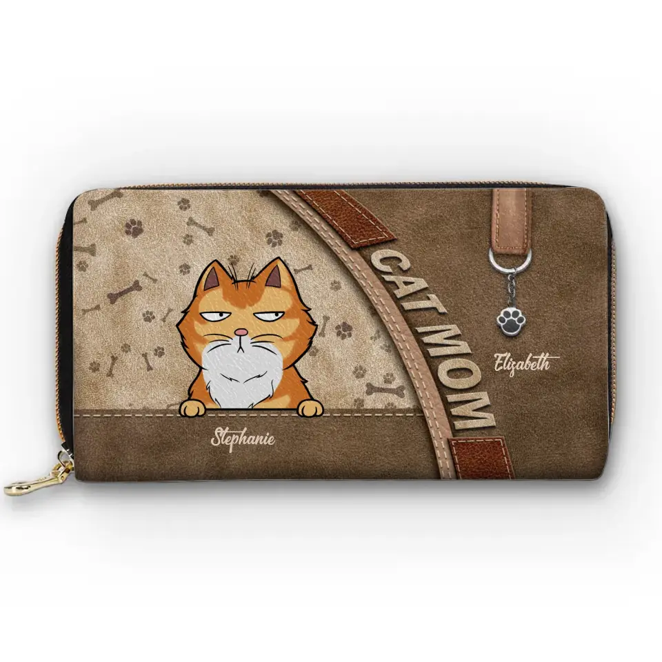 We Just Need You And Love - Dog & Cat Personalized Custom Leather Long Wallet - Gift For Pet Owners, Pet Lovers - Image 2