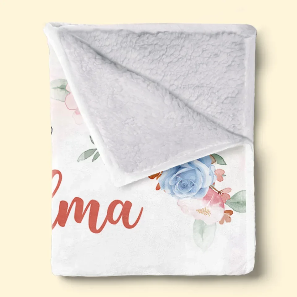We Love You Grandma - Family Personalized Custom Blanket - Mother's Day, Gift For Mom, Grandma - Image 4