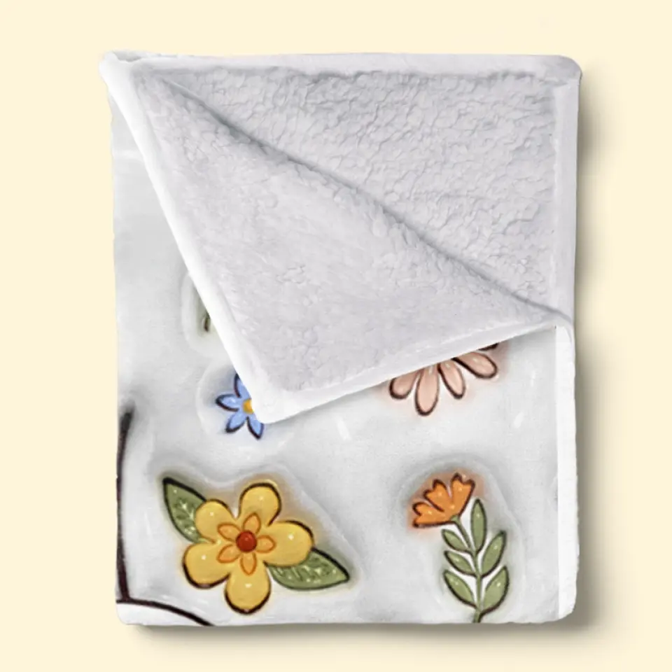 We Love You Mom - Family Personalized Custom 3D Inflated Effect Printed Blanket - Mother's Day, Gift For Mom, Grandma - Image 5