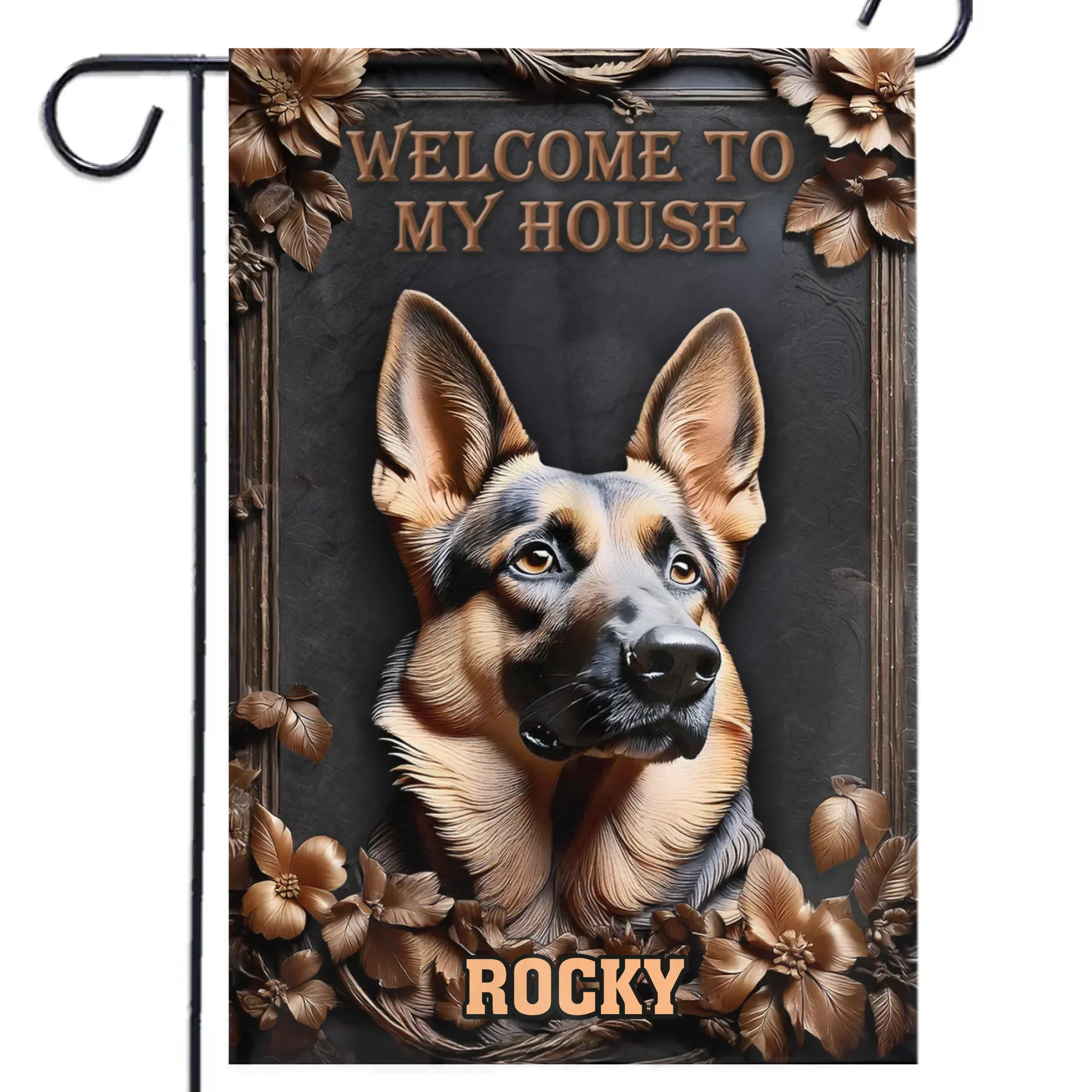 Welcome To My Territory - Dog Personalized Custom 3D Inflated Effect Printed Flag - Gift For Pet Owners, Pet Lovers - Image 2