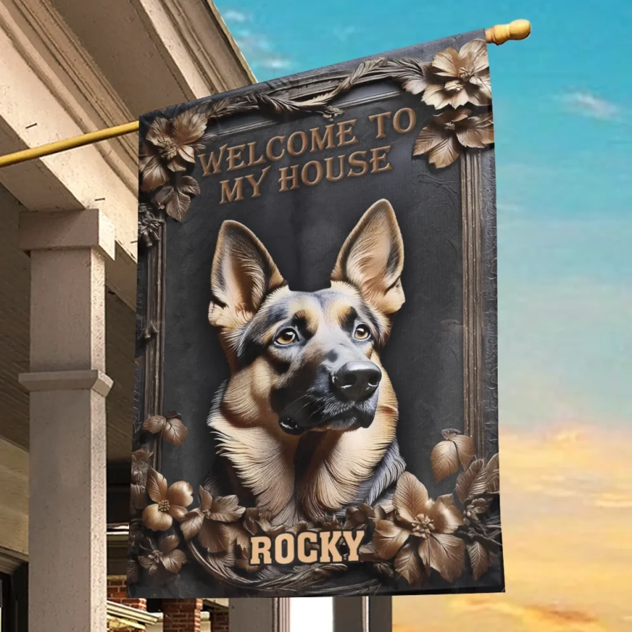 Welcome To My Territory - Dog Personalized Custom 3D Inflated Effect Printed Flag - Gift For Pet Owners, Pet Lovers - Image 5
