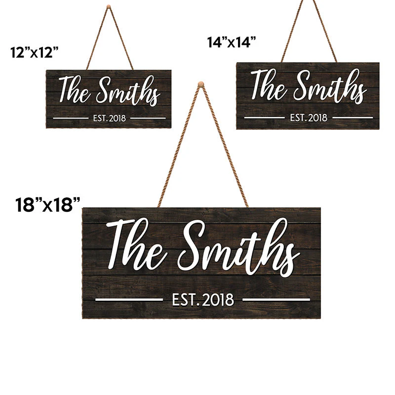 Welcome To Our Home - Family Personalized Custom Rectangle Shaped Home Decor Wood Sign - House Warming Gift For Family Members - Image 4