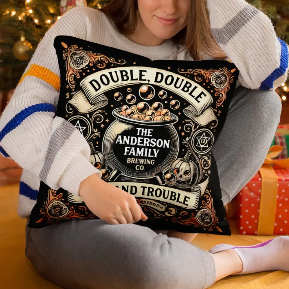 We'll See You At The Witching Hour - Family Personalized Custom Pillow - Halloween Gift For Family Members - Image 5