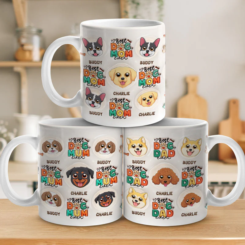 We're Awesome - Dog Personalized Custom 3D Inflated Effect Printed Mug - Christmas Gift For Pet Owners, Pet Lovers - Image 3
