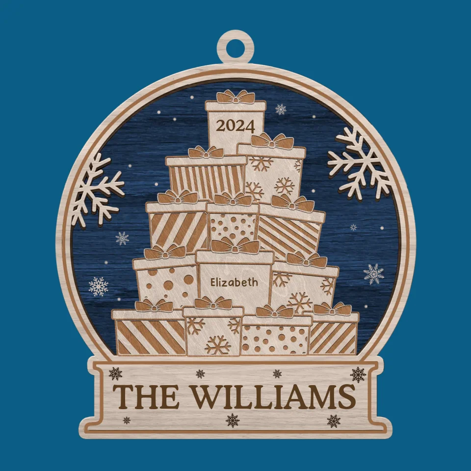 We're Definitely On The Cute List - Family Personalized Custom Ornament - Wood Custom Shaped - Christmas Gift For Family Members - Image 2