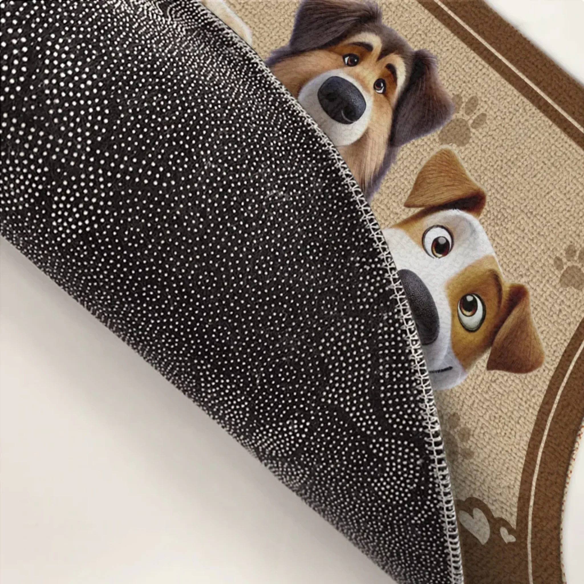 We're Waiting At The Front Door - Dog Personalized Custom Home Decor Decorative Mat - House Warming Gift For Pet Owners, Pet Lovers - Image 4