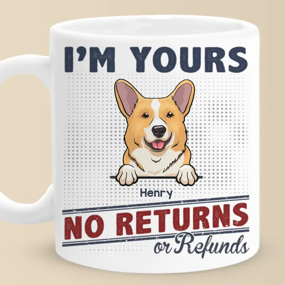 We're Yours And Forever - Dog & Cat Personalized Custom Mug - Gift For Pet Owners, Pet Lovers - Image 2