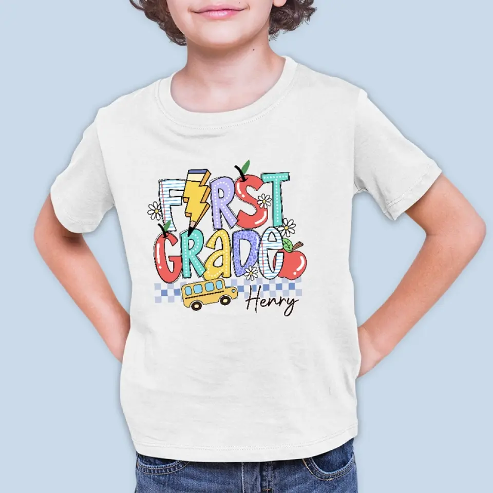What We Learn With Pleasure We Never Forget - Personalized Custom Kid T-shirt - Back To School Gift For Kid - Image 3