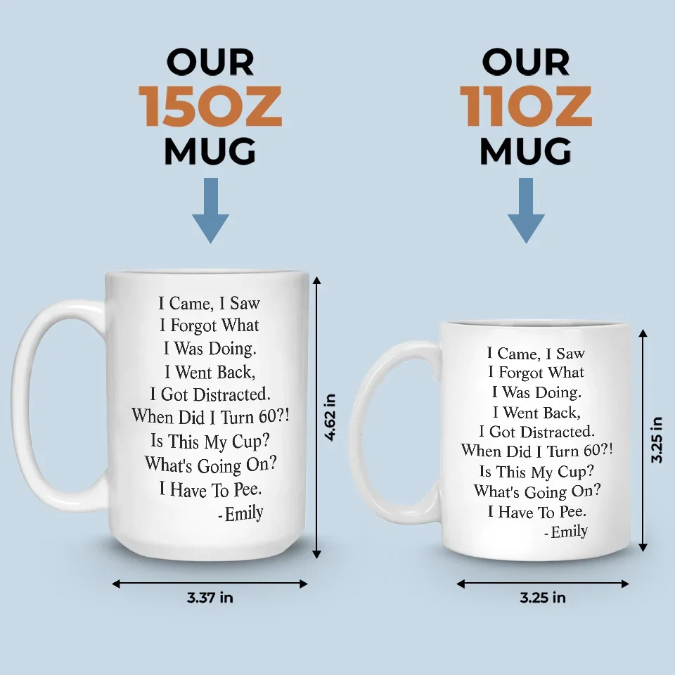 When Did I Turn This Age - Family Personalized Custom Mug - Christmas Gift, Birthday Gift For Best Friends, Family Members, Coworkers - Image 5
