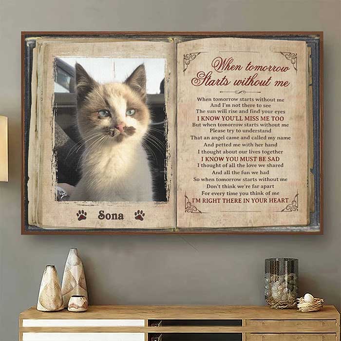 When Tomorrow Starts Without Me - Upload Image, Personalized Horizontal Poster - Image 2