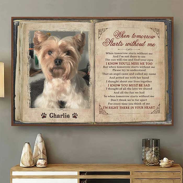When Tomorrow Starts Without Me - Upload Image, Personalized Horizontal Poster - Image 3