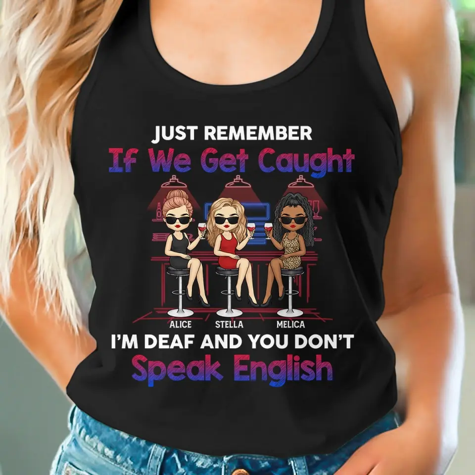 When We Are Together Who Knew - Bestie Personalized Custom Racer Back Tank Top, T-Shirt - Gift For Best Friends, BFF, Sisters - Image 3