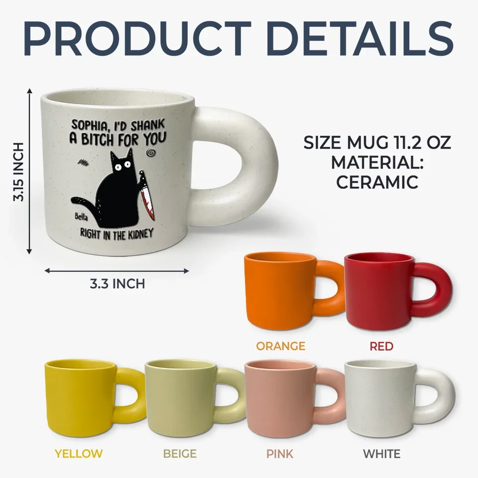 Whenever I See Them, I Think - Coworker Personalized Custom Chunky Mug - Gift For Coworkers, Work Friends, Colleagues - Image 10