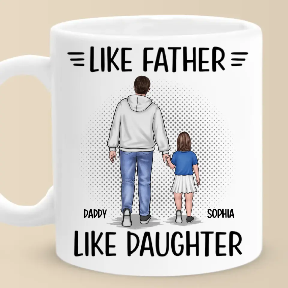 Where There Is Family, There Is Love - Family Personalized Custom Mug - Father's Day, Gift For Dad - Image 2