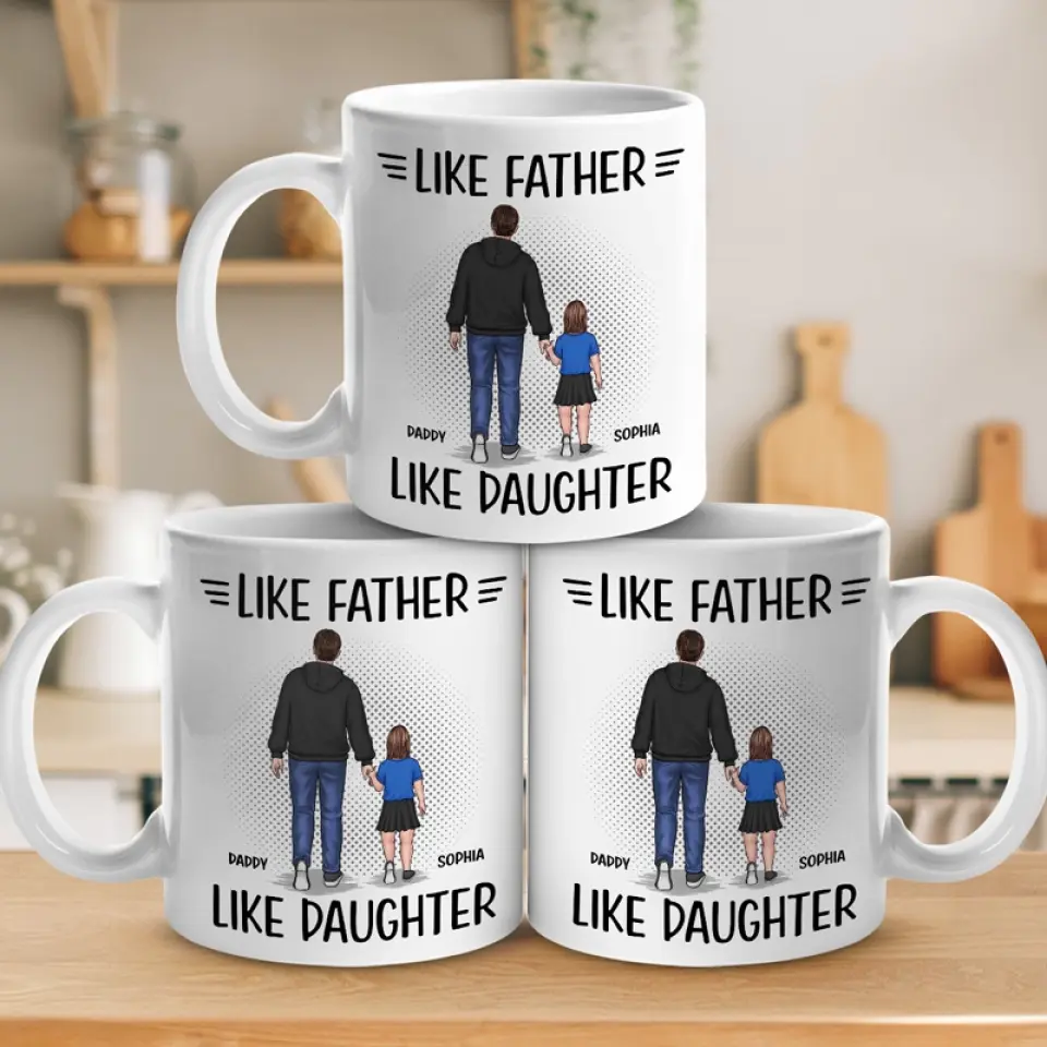 Where There Is Family, There Is Love - Family Personalized Custom Mug - Father's Day, Gift For Dad - Image 4