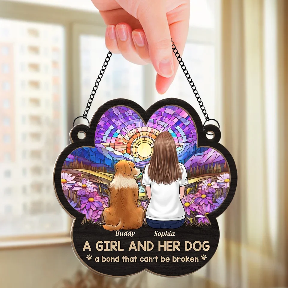 Where There Is Love, There Is No Goodbye - Memorial Personalized Window Hanging Suncatcher Ornament - Sympathy Gift For Pet Owners, Pet Lovers - Image 3