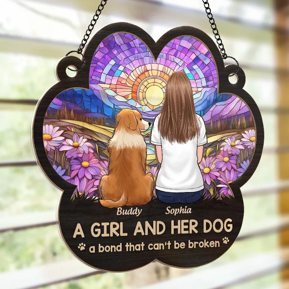 Where There Is Love, There Is No Goodbye - Memorial Personalized Window Hanging Suncatcher Ornament - Sympathy Gift For Pet Owners, Pet Lovers - Image 4
