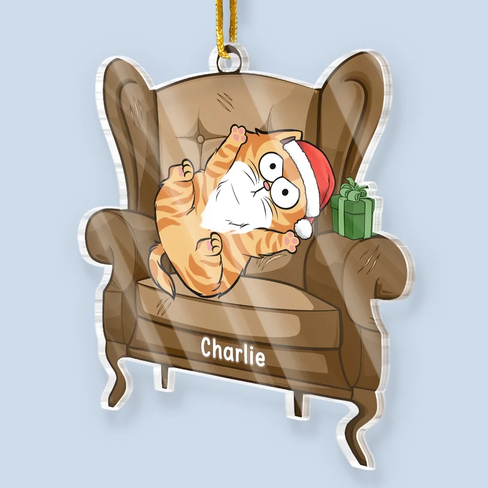 Whisker Wonderland - Cat Personalized Custom Ornament - Acrylic Custom Shaped - Christmas Gift For Pet Owners, Pet Lovers - Image 3