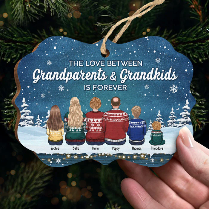 Whole Lot Of Love - Family Personalized Custom Ornament - Wood Benelux Shaped - Christmas Gift For Family Members - Image 3