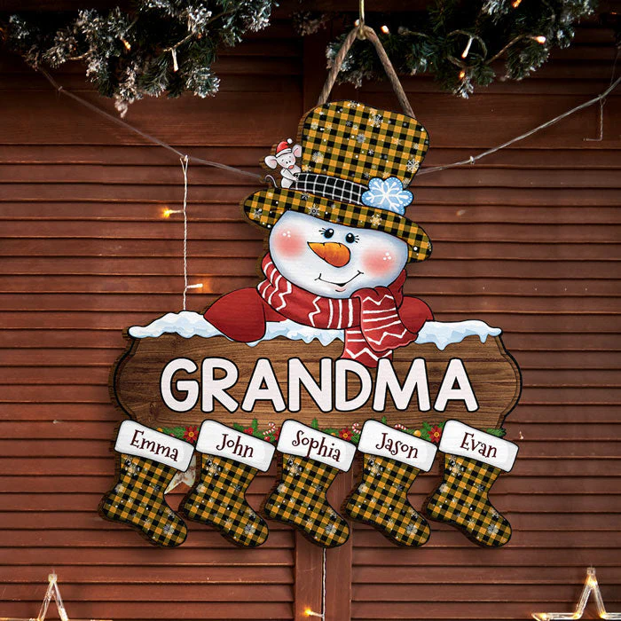 Winter Is Coming - Family Personalized Custom Wood Sign - Christmas Gift For Grandma - Image 2