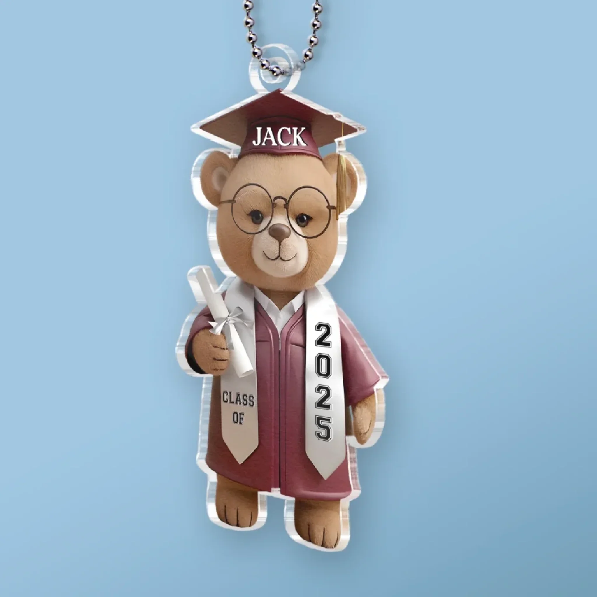 Wise And Ready - Family Personalized Custom Car Ornament - Acrylic Custom Shaped - Graduation Gift For Family Members, Siblings, Brothers, Sisters - Image 3