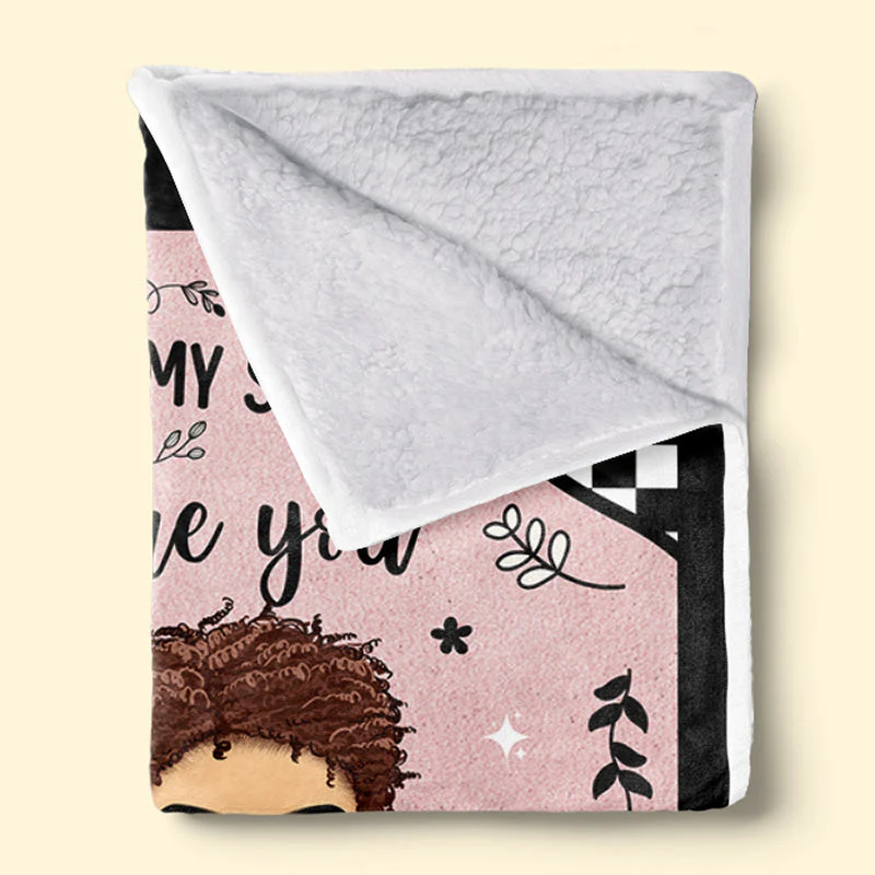 Wish I Could Hug You Right Now - Bestie Personalized Custom Blanket - Gift For Best Friends, BFF, Sisters - Image 3