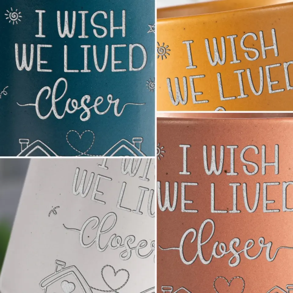 Wish We Lived Closer - Bestie Personalized Custom Pottery Mug - Gift For Best Friends, BFF, Sisters - Image 9