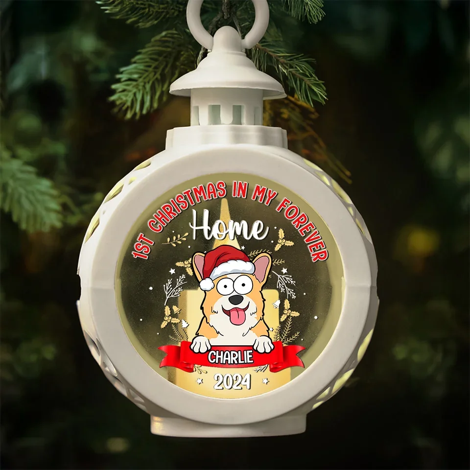 Wishing Our Furry Friend A Purr-Fect First Christmas - Dog & Cat Personalized Custom Candlelight Lantern Ornament - Christmas Gift For Pet Owners, Pet Lovers, First Christmas - Image 4
