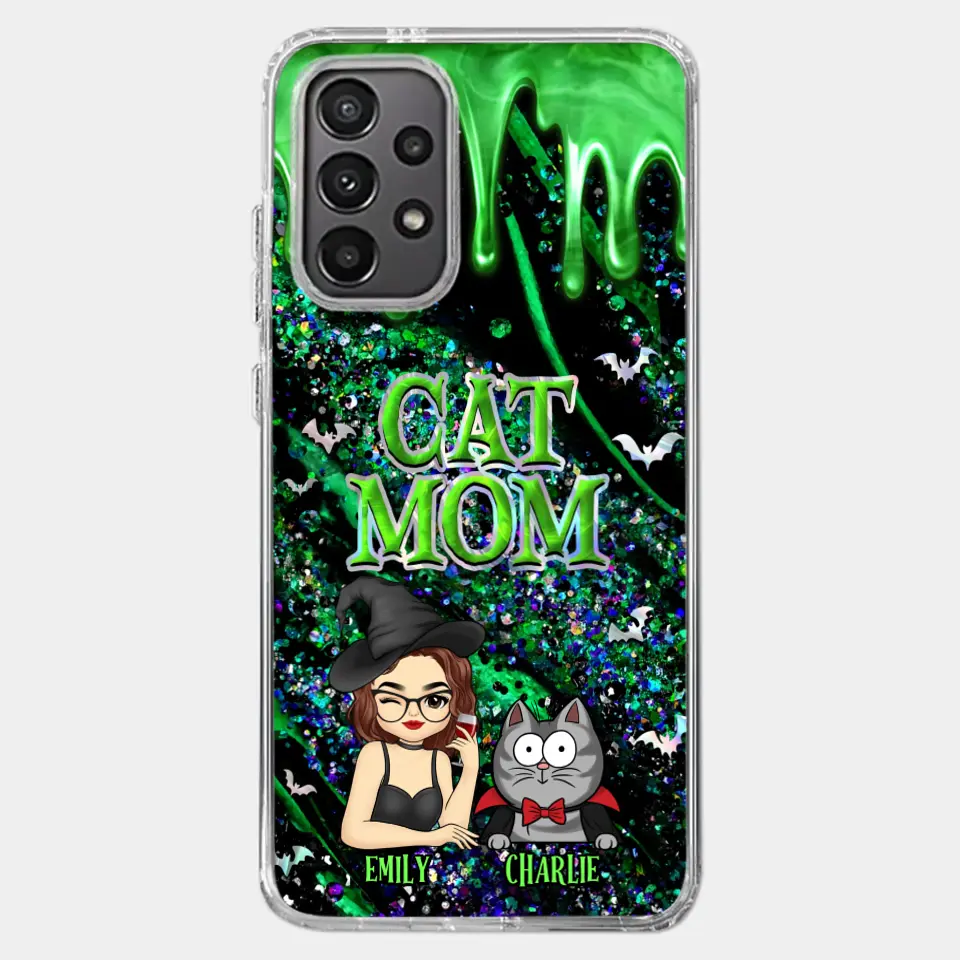 Witchy Vibes For Cat Mom This Halloween - Cat Personalized Custom Clear Phone Case - Halloween Gift For Pet Owners, Pet Lovers - Image 36