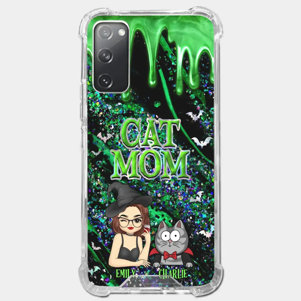 Witchy Vibes For Cat Mom This Halloween - Cat Personalized Custom Clear Phone Case - Halloween Gift For Pet Owners, Pet Lovers - Image 37
