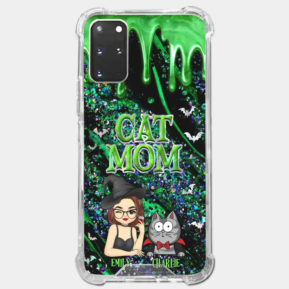 Witchy Vibes For Cat Mom This Halloween - Cat Personalized Custom Clear Phone Case - Halloween Gift For Pet Owners, Pet Lovers - Image 39
