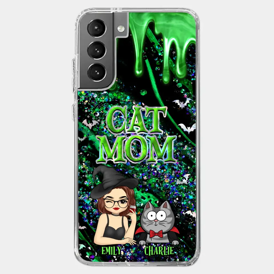 Witchy Vibes For Cat Mom This Halloween - Cat Personalized Custom Clear Phone Case - Halloween Gift For Pet Owners, Pet Lovers - Image 40