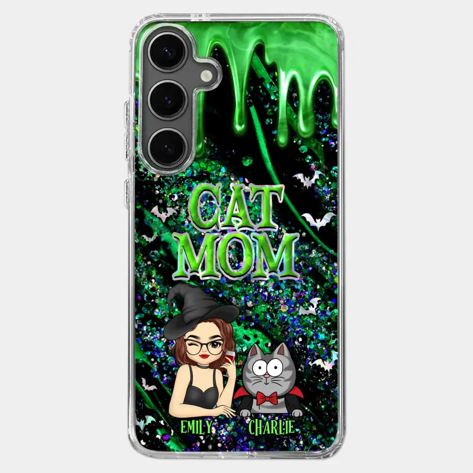 Witchy Vibes For Cat Mom This Halloween - Cat Personalized Custom Clear Phone Case - Halloween Gift For Pet Owners, Pet Lovers - Image 42