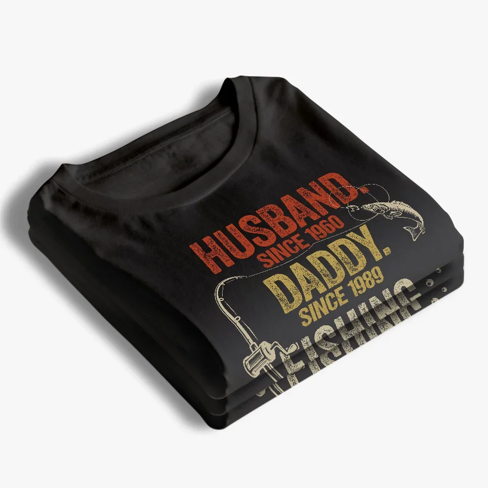 With Dad, Every Fishing Trip Is A Big Adventure - Family Personalized Custom Unisex T-shirt, Premium T-shirt, Hoodie - Gift For Dad, Fishing Lovers, Fishermen - Image 4