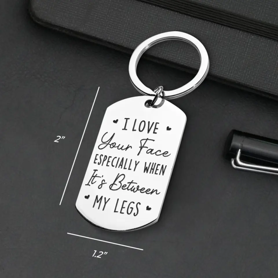 With You, Every Moment Is A Fairytale - Couple Personalized Custom Keychain - Gift For Husband Wife, Anniversary - Image 5
