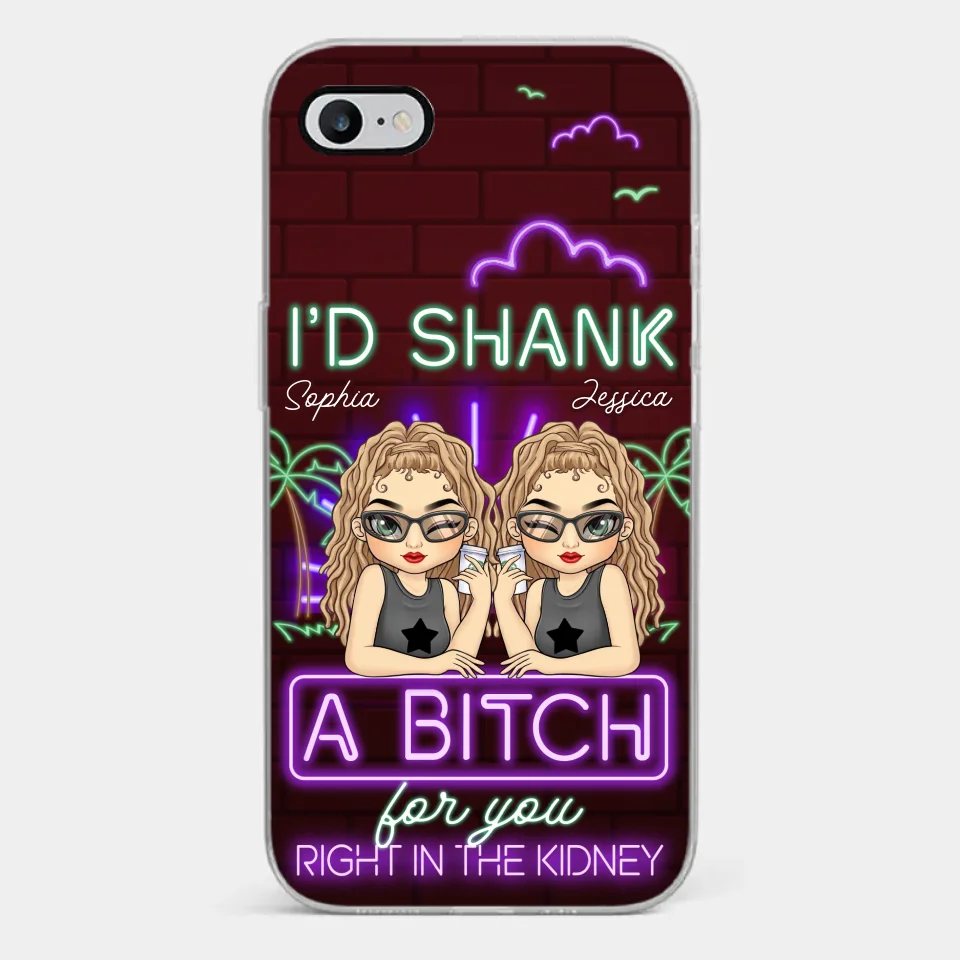 With You, It’s Always Fun - Bestie Personalized Custom Clear Phone Case - Gift For Best Friends, BFF, Sisters - Image 2