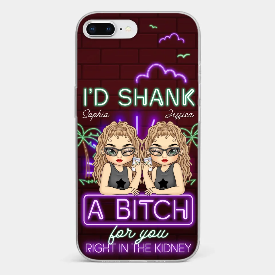 With You, It’s Always Fun - Bestie Personalized Custom Clear Phone Case - Gift For Best Friends, BFF, Sisters - Image 3