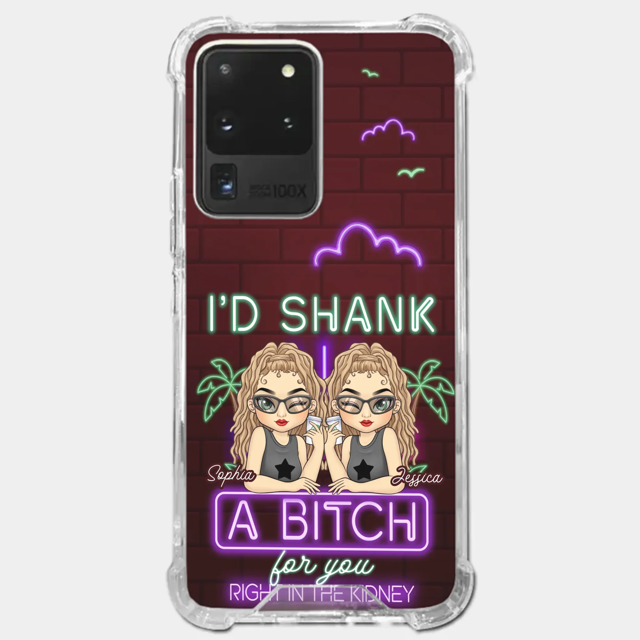 With You, It’s Always Fun - Bestie Personalized Custom Clear Phone Case - Gift For Best Friends, BFF, Sisters - Image 39