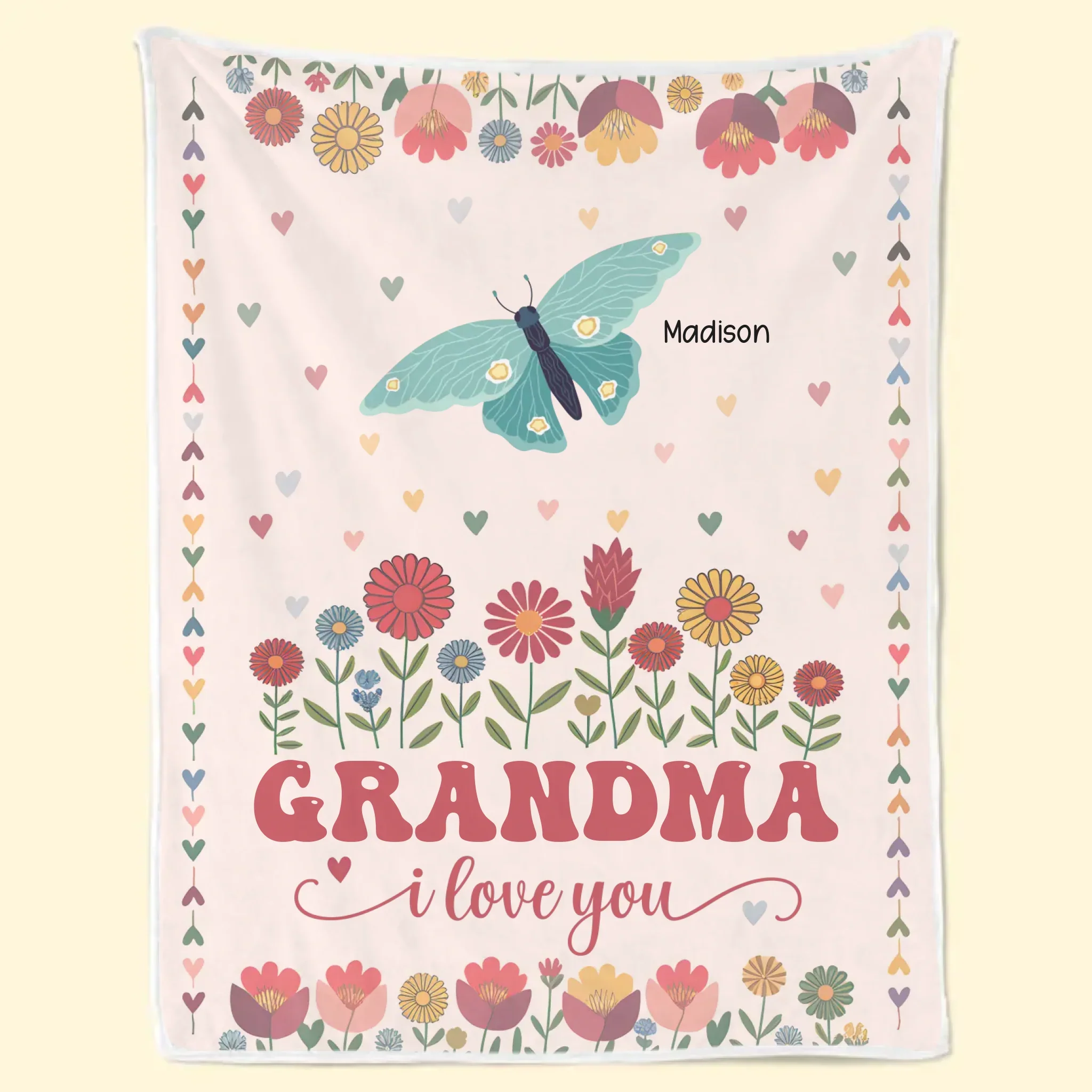 Wrap Her In The Warmth Of Her Own Endless Care - Family Personalized Custom Blanket - Mother's Day Gift For Mom, Grandma - Image 6