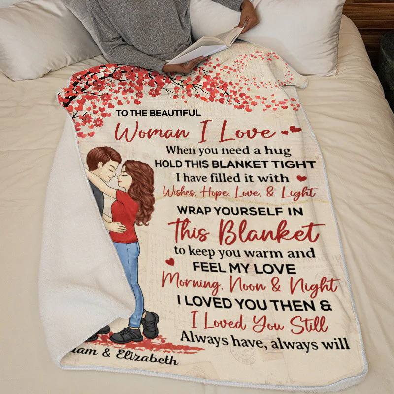 Wrap Yourself In This Blanket To Keep You Warm - Couple Personalized Custom Blanket - Gift For Husband Wife, Anniversary - Image 5