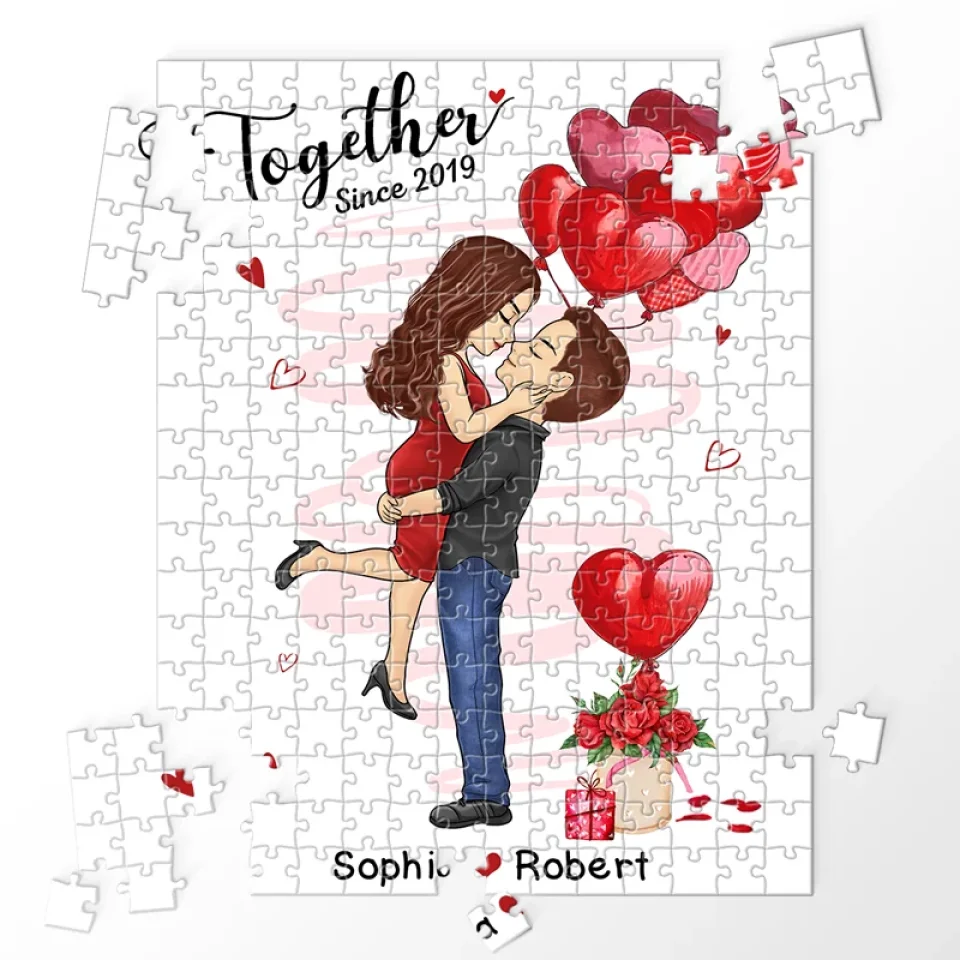 You And Me, Forever And Always - Couple Personalized Custom Jigsaw Puzzle - Gift For Husband Wife, Anniversary, LGBTQ+ - Image 4
