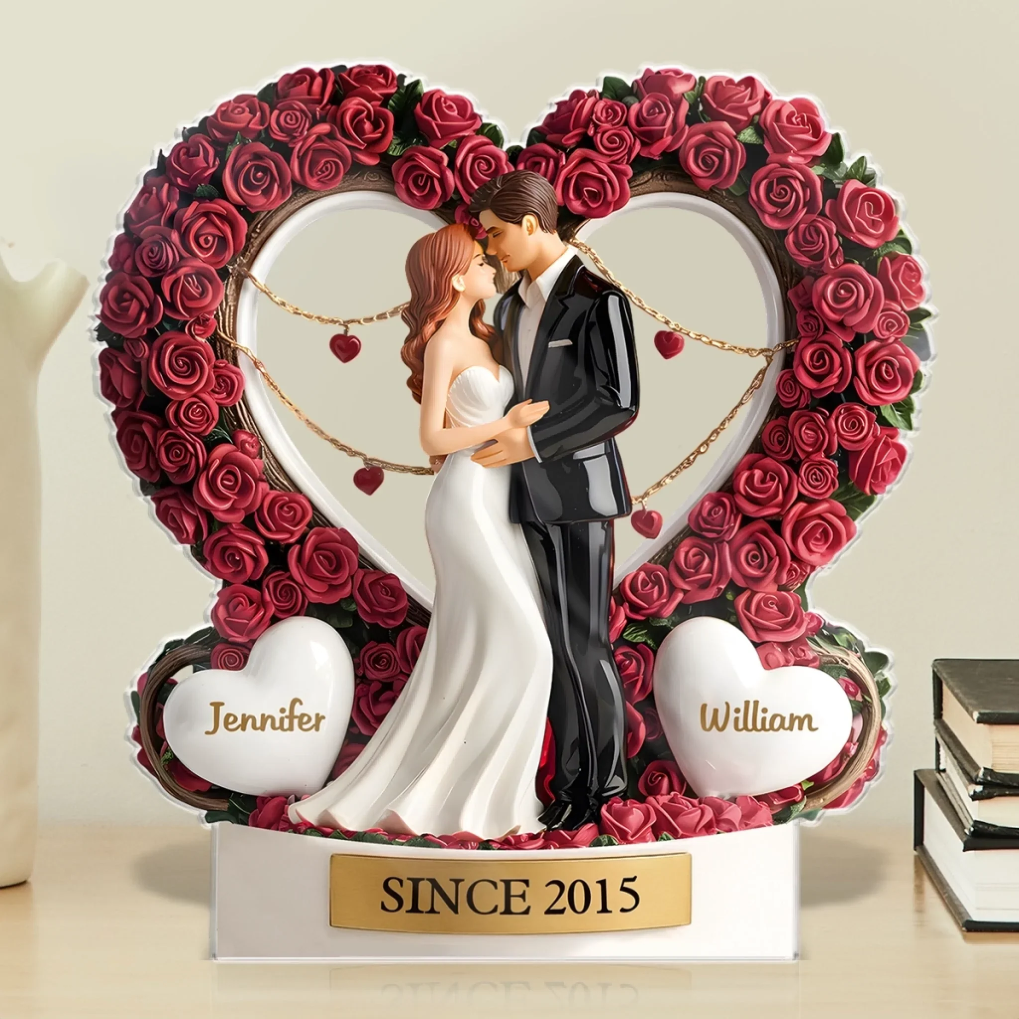You And Me, Since Forever Began - Couple Personalized Custom Acrylic Plaque Custom Shape - Gift For Husband Wife, Anniversary - Image 3
