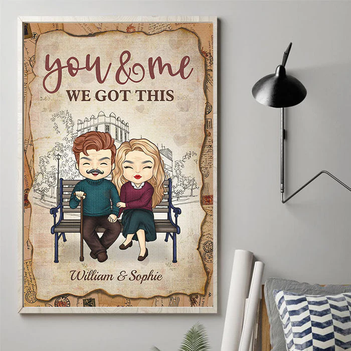 You And Me, We Got This - Gift For Couples, Personalized Vertical Poster - Image 3