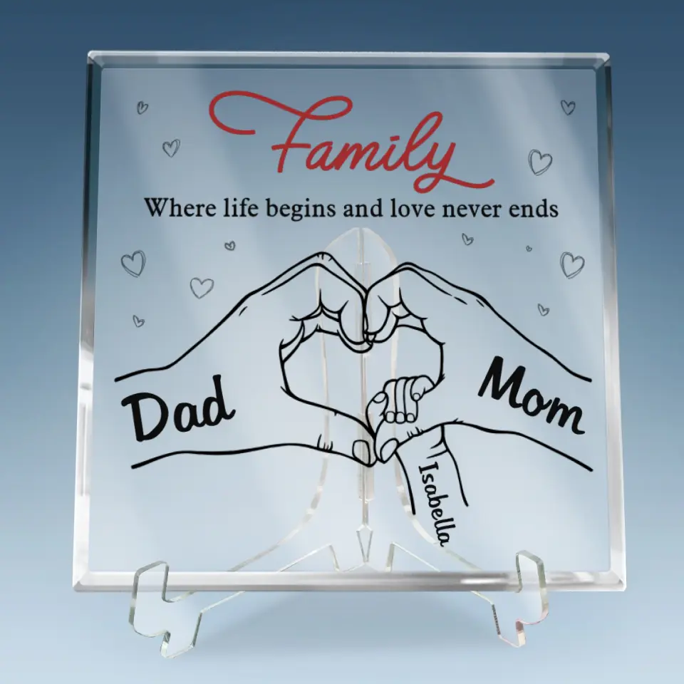 You And Roses Are Much The Same - Family Personalized Custom Square Shaped Acrylic Plaque - Gift For Family  Members - Image 6
