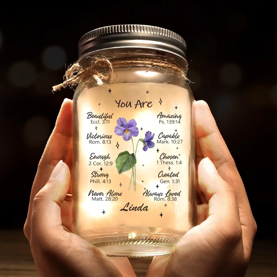 You Are Always Loved - Bestie Personalized Custom Mason Jar Light - Gift For Best Friends, BFF, Sisters - Image 6