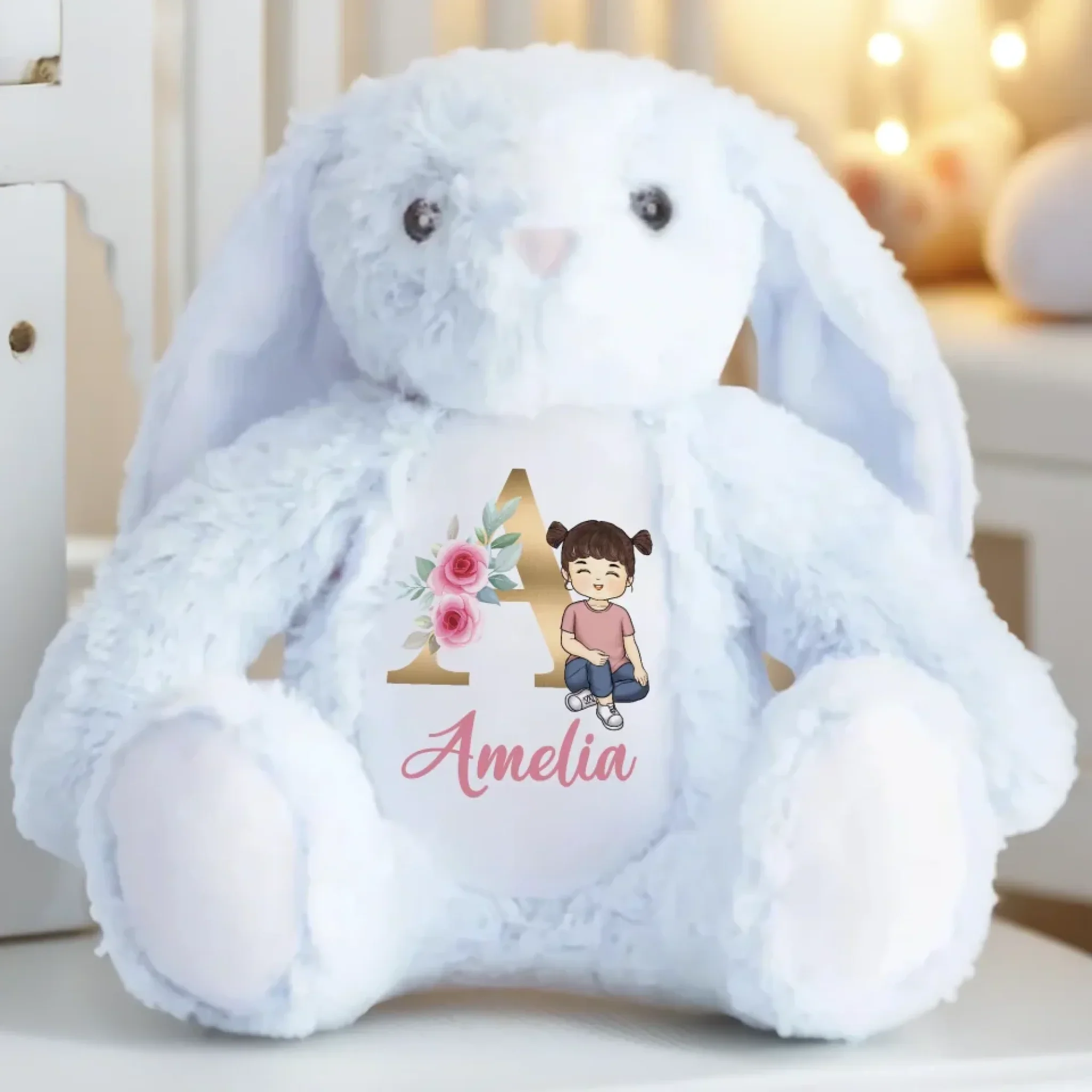 You Are Loved, Always - Family Personalized Custom Easter Bunny Plush - Gift For Family Members - Image 6